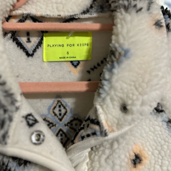 Playing for keeps/ fleece jacket - Picture 2 of 5